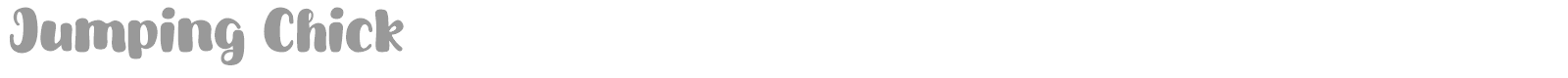 Jumping Chick font preview